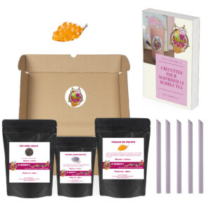 KIT Bubble Tea Poudre et Perles de fruits (12 BUBBLE TEA)