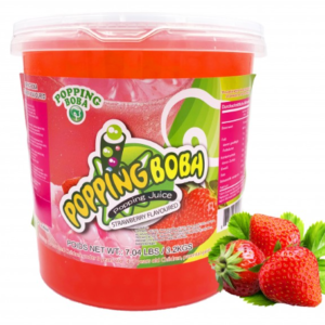 Popping Boba – perles de Fraise 3,2 kg (80 BUBBLE TEA)